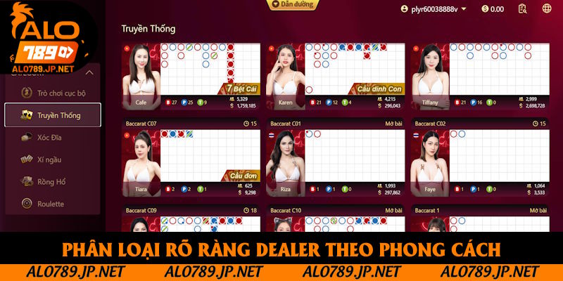 AE Sexy Casino: Sảnh Cược Game Bài Đỉnh Cao Tại Nhà Cái Alo789 3 Phân loại rõ ràng Dealer theo phong cách