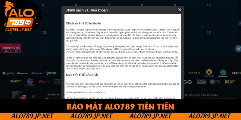 TRANG CHỦ 48 Bảo mật Alo789 tiên tiến